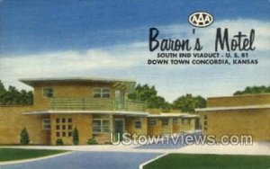 Baron's Motel - Concordia, Kansas KS