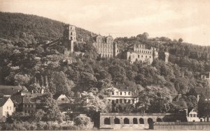 Vintage Postcard 1910's Heidelberg Das Schob Von Der Hirschgasse Gehesen