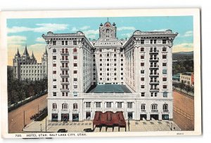 Salt Lake CIty Utah UT Postcard 1915-1930 Hotel Utah