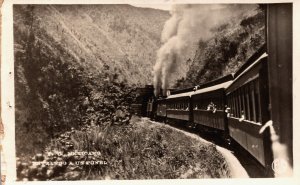 Mexico Veracruz Railway Train Vintage RPPC C381