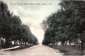 Postcard ROAD SCENE Canaan New Hampshire NH AI3767