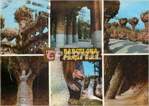 Postcard Modern Barcelona Parque Guell