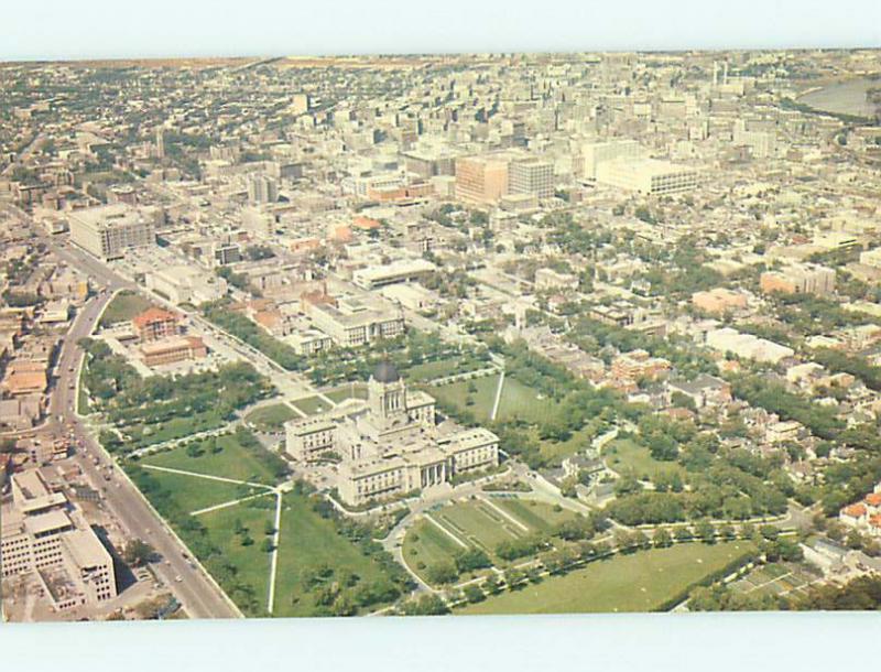 Unused Pre-1980 AERIAL VIEW Winnipeg MANITOBA hs8121