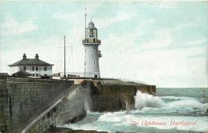 c1910 Postcard The Lighthouse, Hartlepool County Durham, England UK unposted