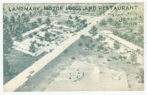 Jesup Georgia 1950s Postcard Landmark Motor Lodge & Restaurant