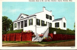 Mississippi Natchez Cherokee Home Of Mr and Mrs Charles J Byrne 1950 Curteich