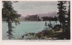 Tinted RPPC Chateau Hotel on Lake Louise AB Alberta Canada