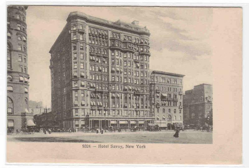 Hotel Savoy New York City NYC NY 1907c postcard