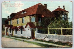 Henderson's Oldest House Saint Augustine Florida FL Residence Home Postcard