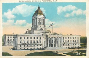 Canada Winnipeg Manitoba Parliament Building postcard