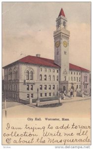 Exterior, City Hall,  Worcester,  Massachusetts,  PU_00-10s