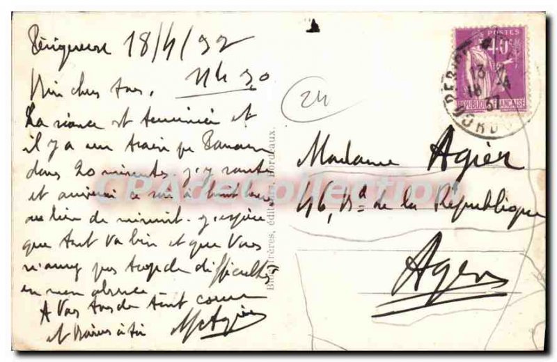 Postcard Old PERIGUEUX Gnrale view