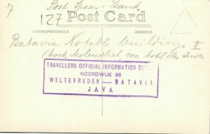 indonesia, JAVA BATAVIA, Bank Office, Post-Spaar-Bank, Cars (1910s) RPPC