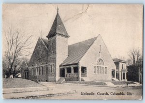 Columbia Missouri Postcard Methodist Church Exterior View Building 1907 Vintage