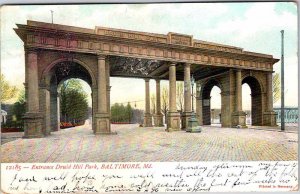 Postcard PARK SCENE Baltimore Maryland MD AM7228