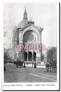 Old Postcard Paris Church of Saint Augustine