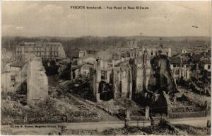 CPA VERDUN bombarde - Rue Mazel et Mess Militaire (391541)