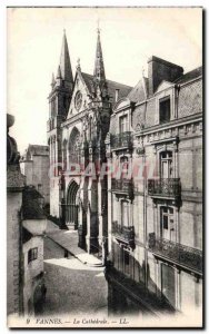 Old Postcard Vannes La Cathedrale