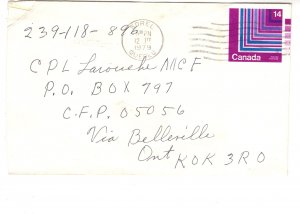 Canada, Postal Stationery, 14 Cent Cover, Used 1979 Quebec