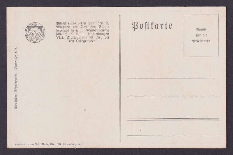 Postcard GERMANY, Franz Kuderna, Deutsch sein heißt froh sein!