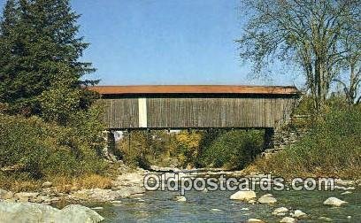 Jeffersonville, VT USA Covered Bridge Unused 