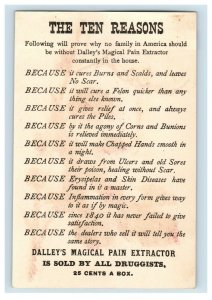 1870s-80s Dalley's Magical Pain Extractor Fairy Cherub Drunk Champagne Bird P209
