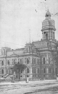 London Ohio Court House Street View Antique Postcard K43505