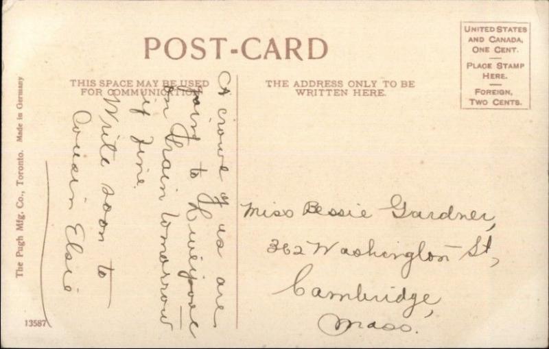 Canada Canadian Flag Beaver c1910 Pugh Mfg Co 13587 c1910 Postcard