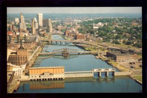 Providence, Rhode Island/RI Postcard, Aerial Of Fox Point Hurricane Barrier