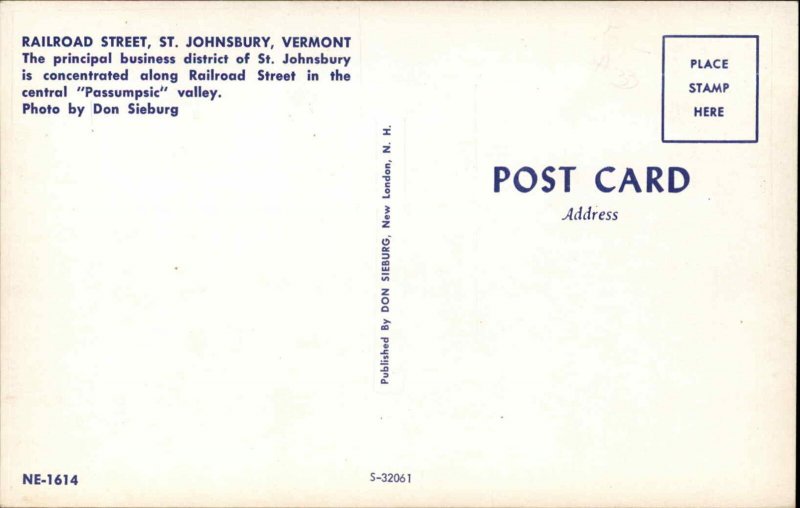 St Johnsbury Vermont VT Bus Truck Classic Cars Vintage Postcard