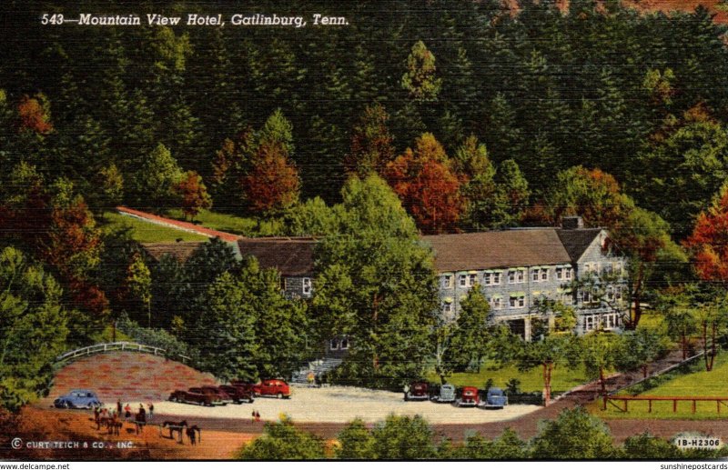 Tennessee Gatlinburg Mountain View Hotel Curteich