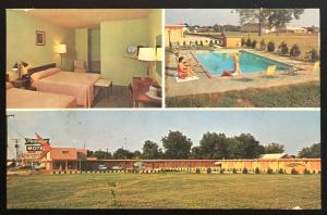 Postcard Unused Parkview Motel Grenada MS LB