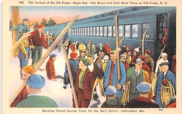 Arrival of the Old Forge New York