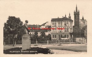 Czech Republic, Klatovy, RPPC, Svehluv Pomnik, 1937 PM, Photo