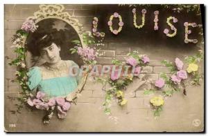 Old Postcard Fancy Louise Surname