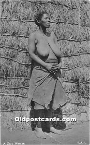 A Zulu Woman African Nude Marks on back 