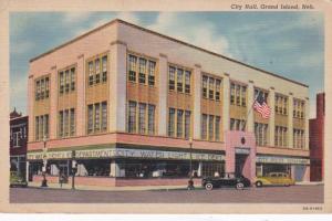 Nebraska Grand Island City Hall 1953 Curteich