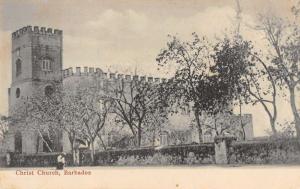 Barbados birds eye view outside Christ Church antique pc Y14818