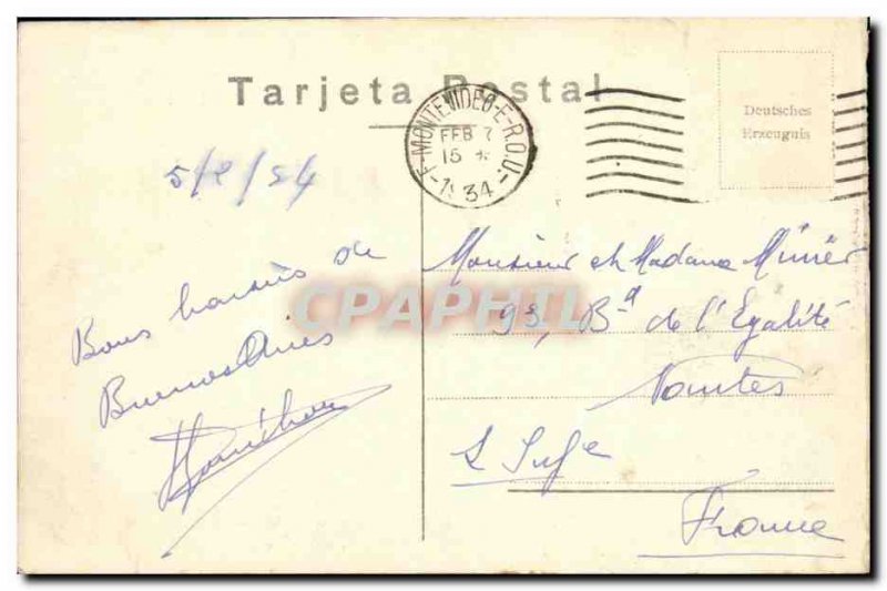 Old Postcard Buenos Aires General Vista Plaza Colon