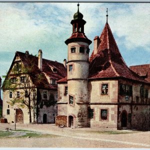 1927 Rothenburg ob der Tauber Germany Postcard Hegereiterhaus Tower Bavaria
