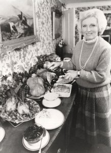Mary Berry 1983 Thames ITV Christmas Cookery Show Press Photo