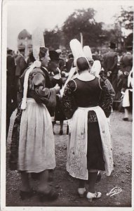 Netherlands Volendam Locals In Traditional Costume Photo