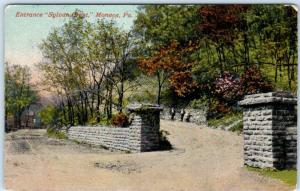 MONROE, Pennsylvania  PA   Entrance  SYLVAN CREST  1917  Postcard