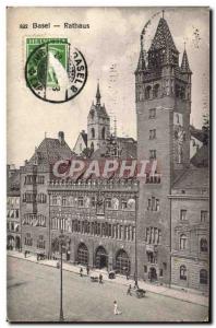 Old Postcard Basel Rathaus