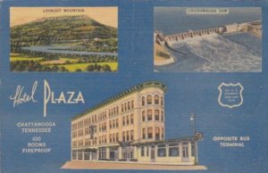 Tennessee Chattanooga Hotel Plaza With Lookout Mountain & Chickamauga Dam