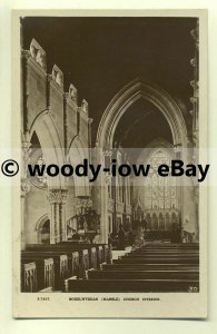 cu1853 - Interior of the Bodelwyddan Marble Church, in Denbighshire - Postcard