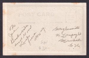 UNITED STATES, RPPC Postcard, Autograph Billy Willis