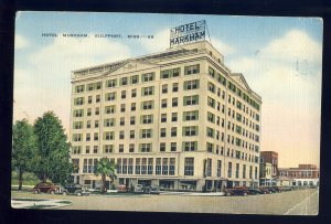 Gulfport, Mississippi/MS Postcard, Hotel Markham, Old Cars