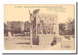 Dijon Old Postcard Victory Monument and memory (1914-8)