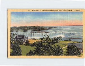 Postcard Horseshoe Falls Of Niagara From Falls View Niagara Falls Canada